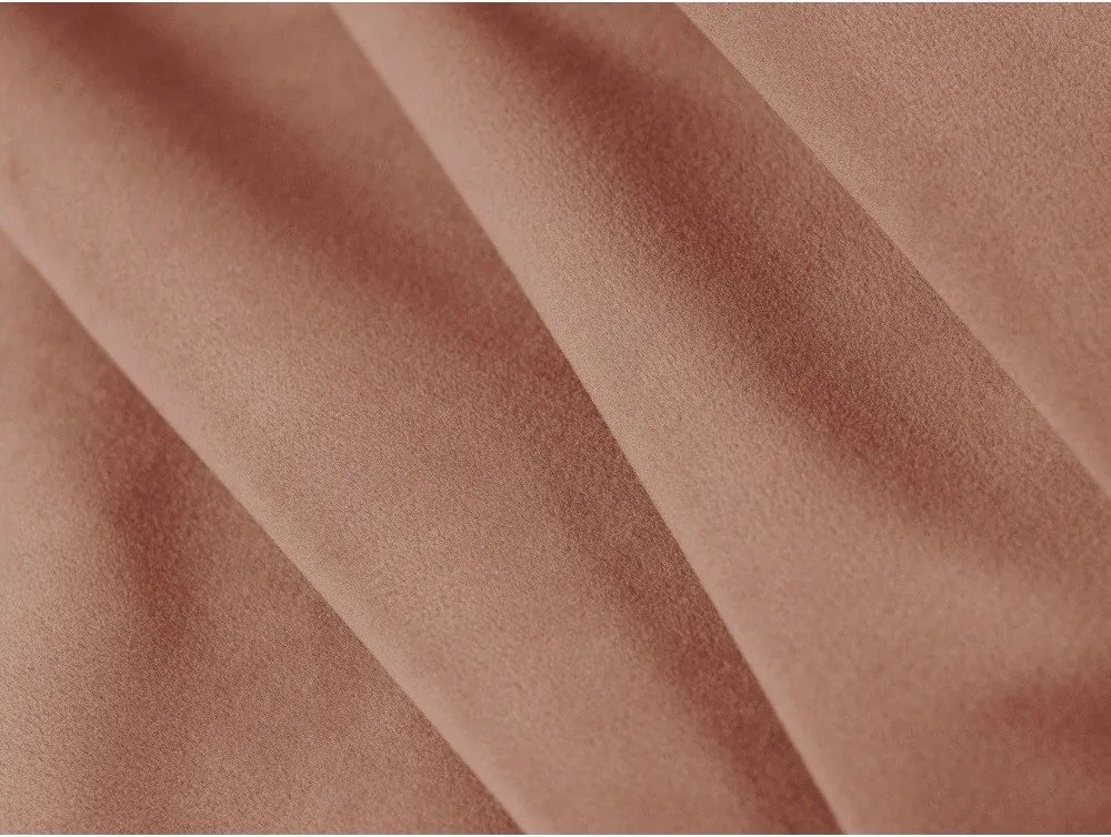 Ružová zamatová rozkladacia pohovka 209 cm Shannon – Cosmopolitan Design