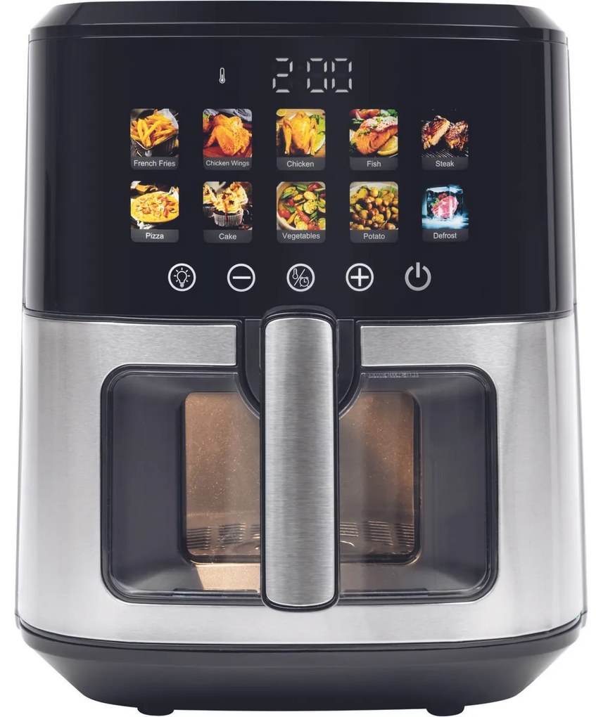 ProfiCook FR 1286 H teplovzdušná fritéza s grafickým displejom a dotykovým senzorom, 6,5 l