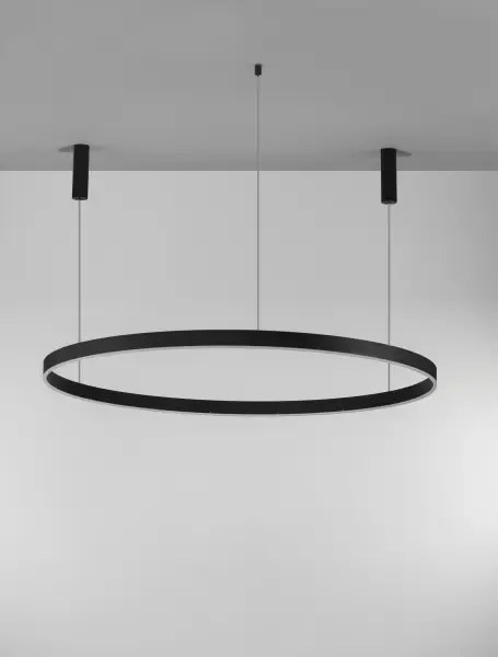 LED luster Motif 150 čierne stmievateľné