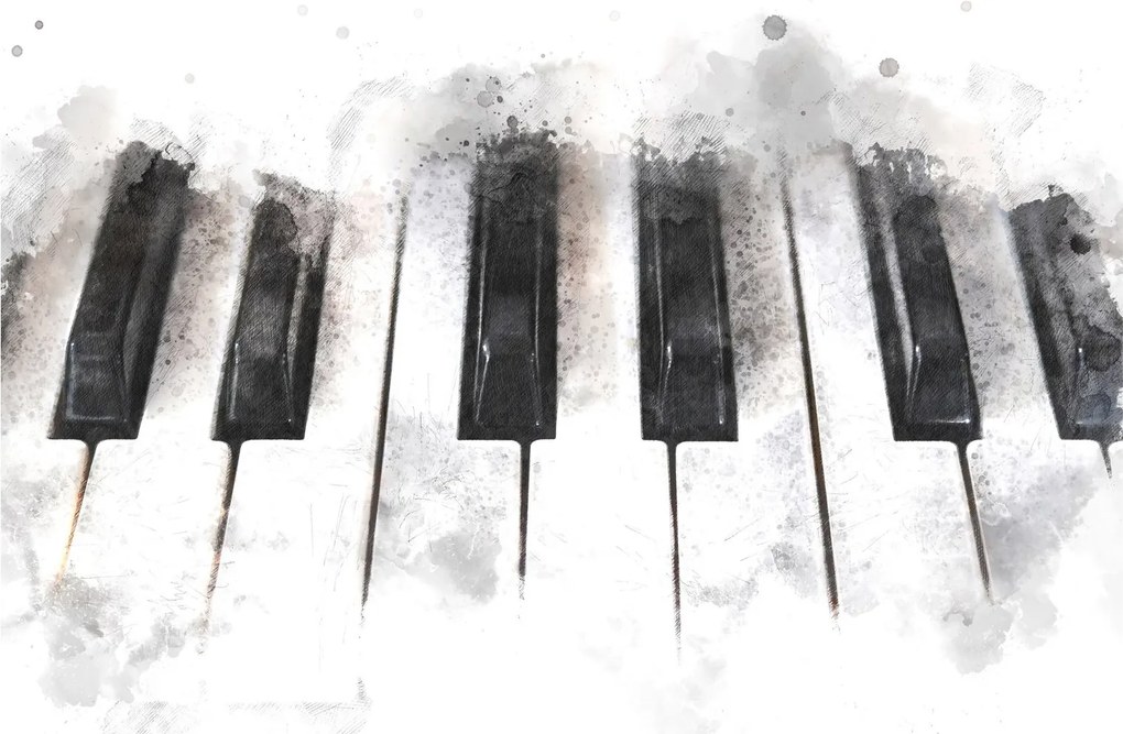 Obraz - Piano, aquarel (90x60 cm)