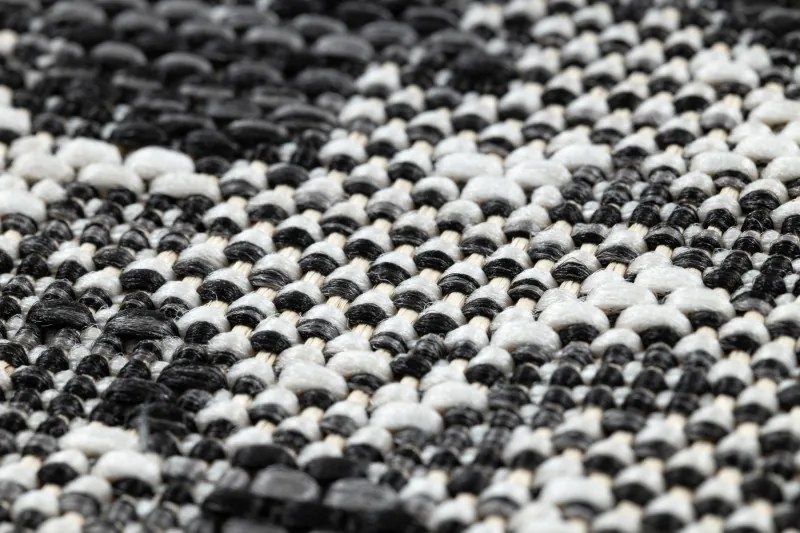 Kusový koberec Sion Sisal Snake`s skin 22162 ecru/black – na von aj na doma, 120x170, šedá, chodba / predsieň, Dywany Łuszczów