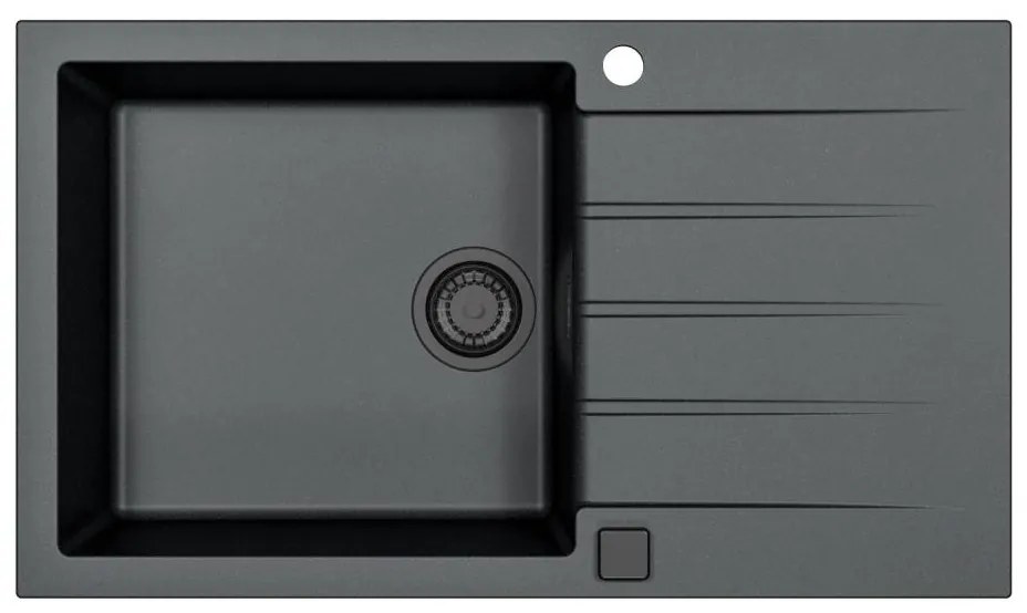 ALVEUS 1148160 - Kuchynský drez CADIT 86x50 cm granit/čierna