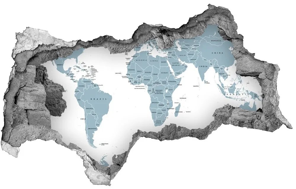 Samolepiaca diera na stenu Politická mapa nd-b-114089218