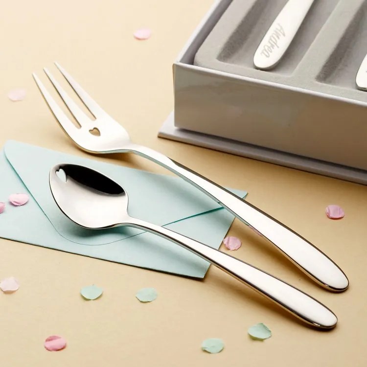 Sola - Vidlička na múčnik so srdiečkom 6 ks set - Love Cutlery (116605)