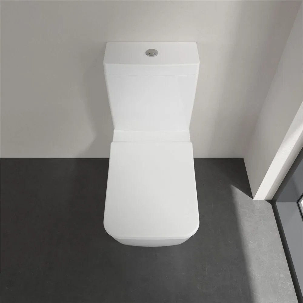 VILLEROY &amp; BOCH Venticello WC sedátko s poklopom SlimSeat (wrapover), s funkciou QuickRelease a Softclosing, biela alpská, 9M79S101