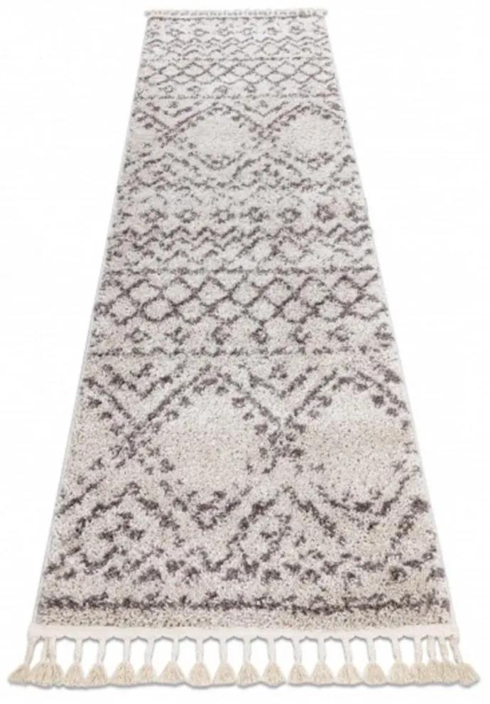 Kusový koberec Shaggy Raba krémový atyp 70x200cm