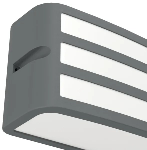 Eglo 900811 -Vonkajšie nástenné svietidlo CAMARDA 1xE27/40W/230V antracit IP54