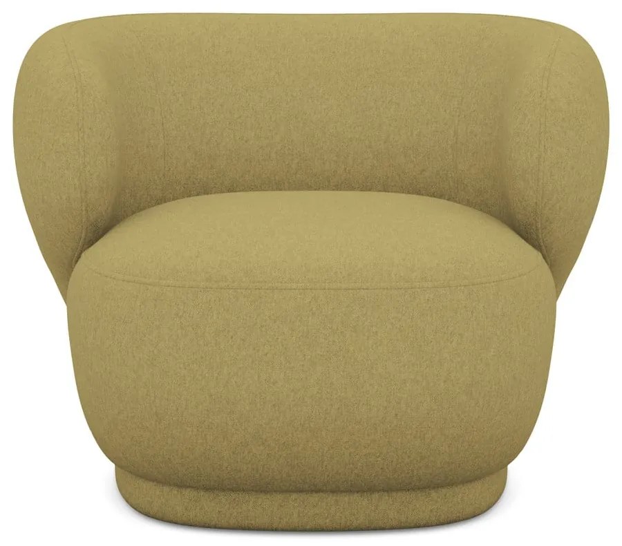 Kreslo v horčicovej farbe Hina – Makamii