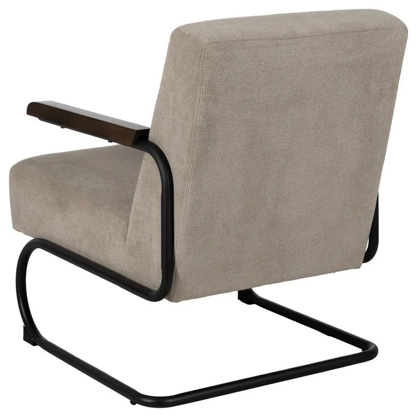 Taupe ženilkové kreslo Industra – Ixia