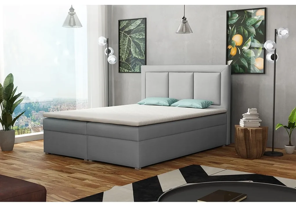 Kontinentálna posteľ Koay Box, Rozmer postele: 140x200, Dostupné poťahy: Victoria 14 865