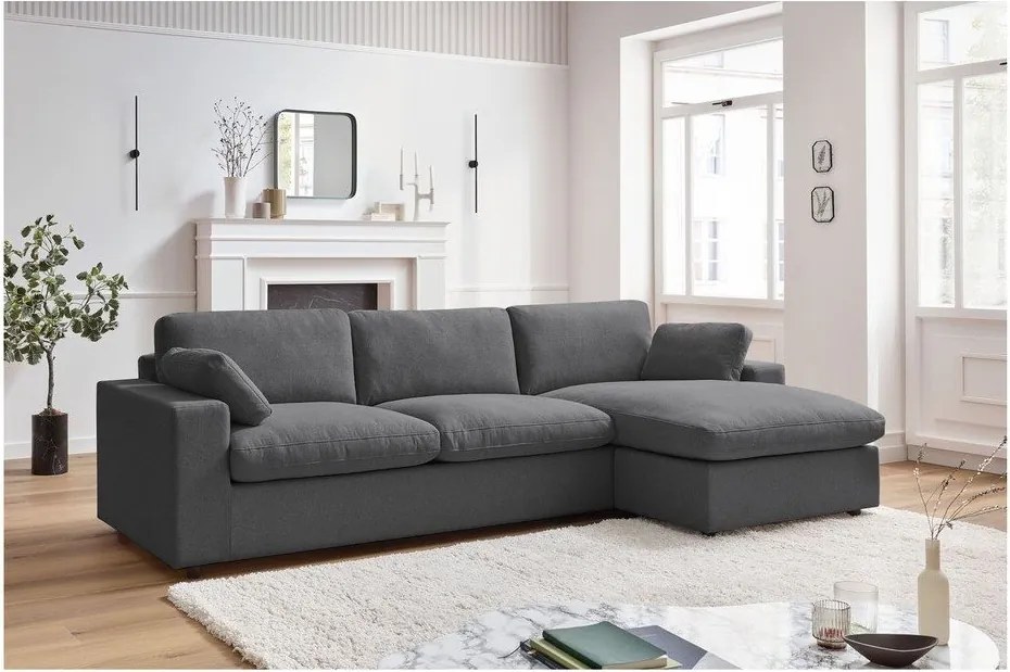 Tmavosivá rohová pohovka Belair – Bobochic Paris