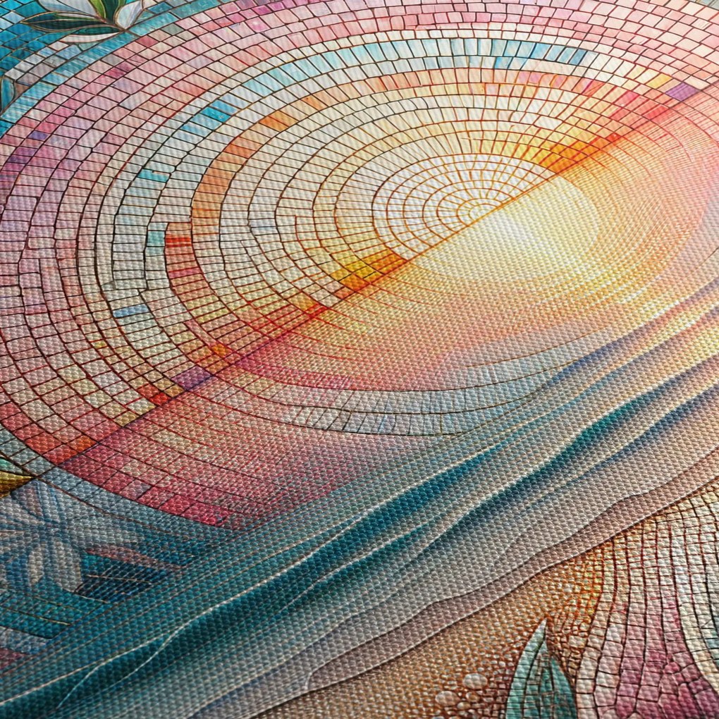 Obraz – Mozaika zapadajúceho slnka (150x105 cm)