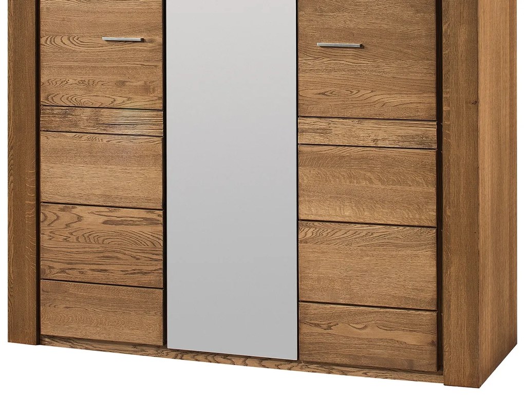 Šatní skříň Velvet II 73 160 cm z masivu dub Rustikal