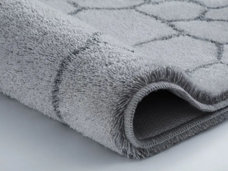 Kleine Wolke Koberček do kúpeľne Soapy (popolavá, 70 x 120 cm) (100272368)