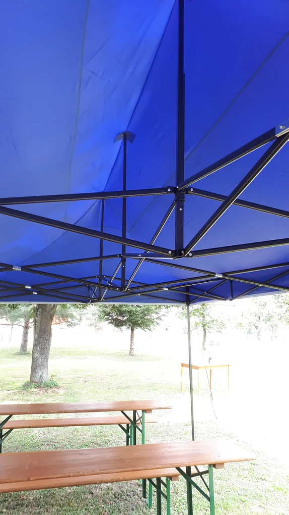 ShopJK NOŽNICOVÝ STAN PROFI 2X3M MODRÝ