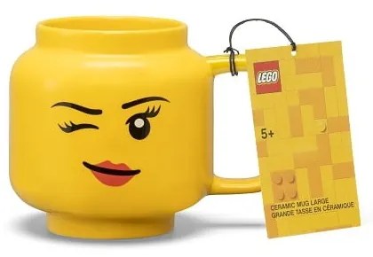 Žltý keramický detský hrnček 530 ml Head - LEGO®