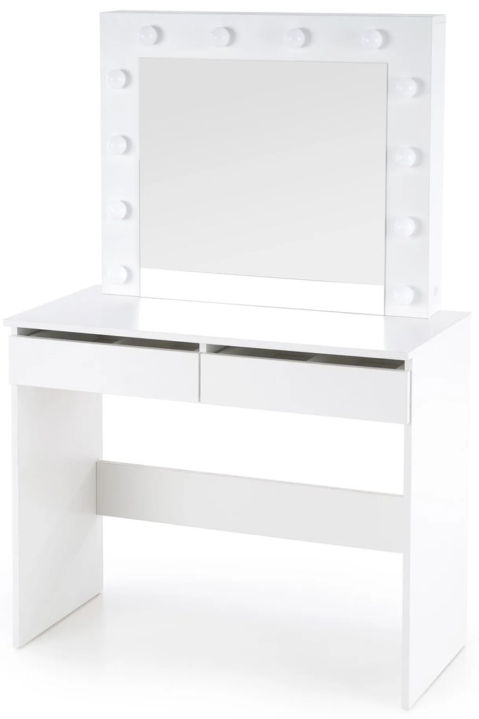 Toaletný stolík Velinio 95 cm - biela