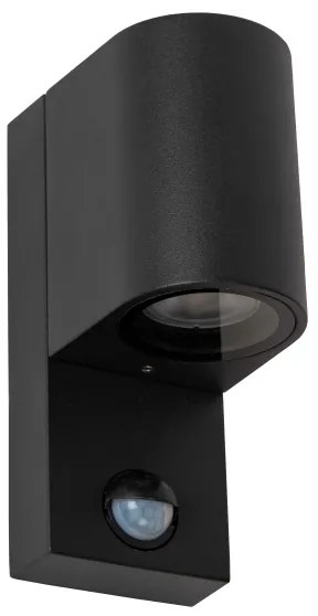 Lucide 69803/01/30 -Vonkajšie svietidlo so senzorom ZARO 1xGU10/7W/230V IP65 čierna