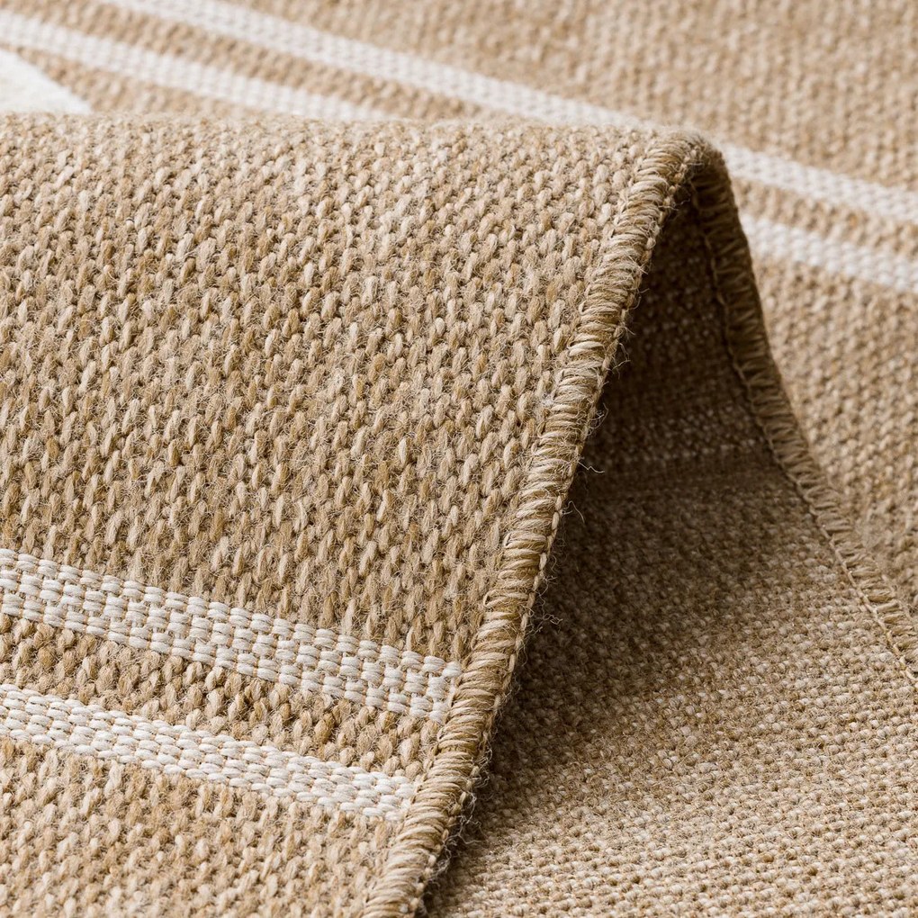 Dywany Łuszczów, Kusový koberec Spark 0698A beige/cream, 140x190, béžová, chodba / predsieň