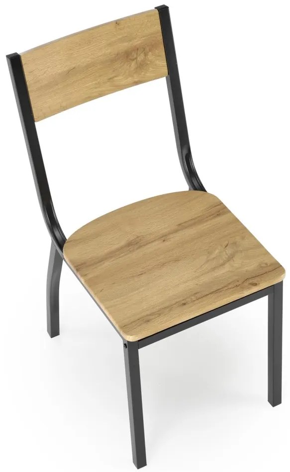 Jedálenský set Milton dub prírodný/čierny