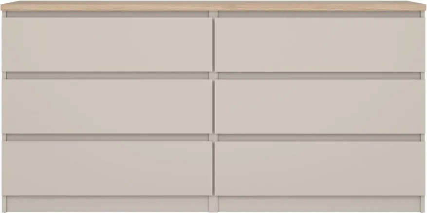 Krémovobiela komoda 154x76x50 cm Naia – Tvilum