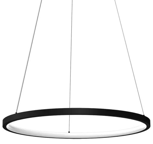 LED Luster na lanku HOOP LED/27W/230V pr. 50 cm 4000K čierna
