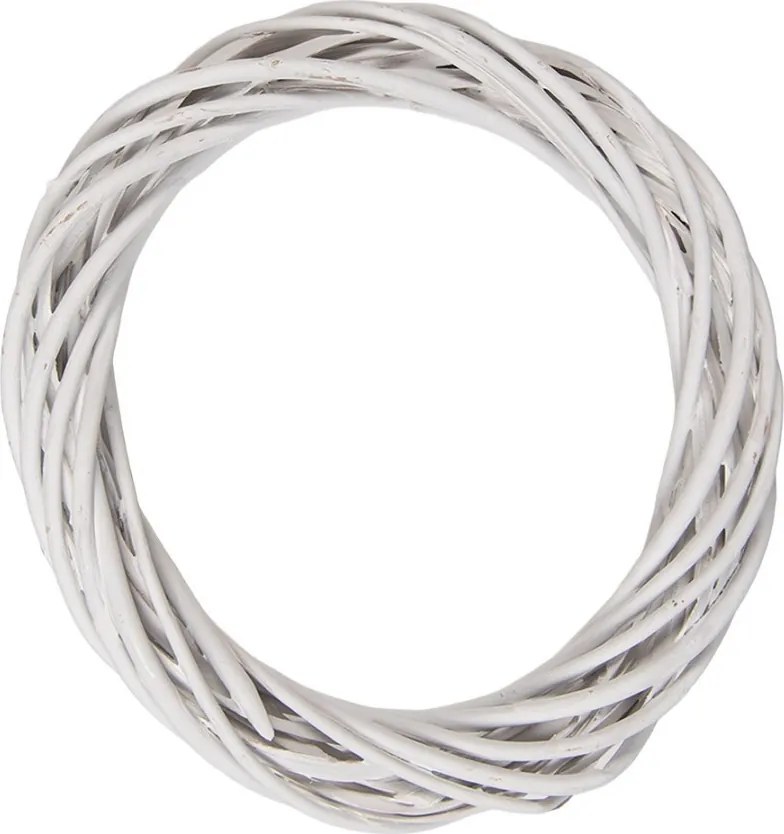 Biely ratanový veniec Wreath Rattan XS - Ø 20*4 cm