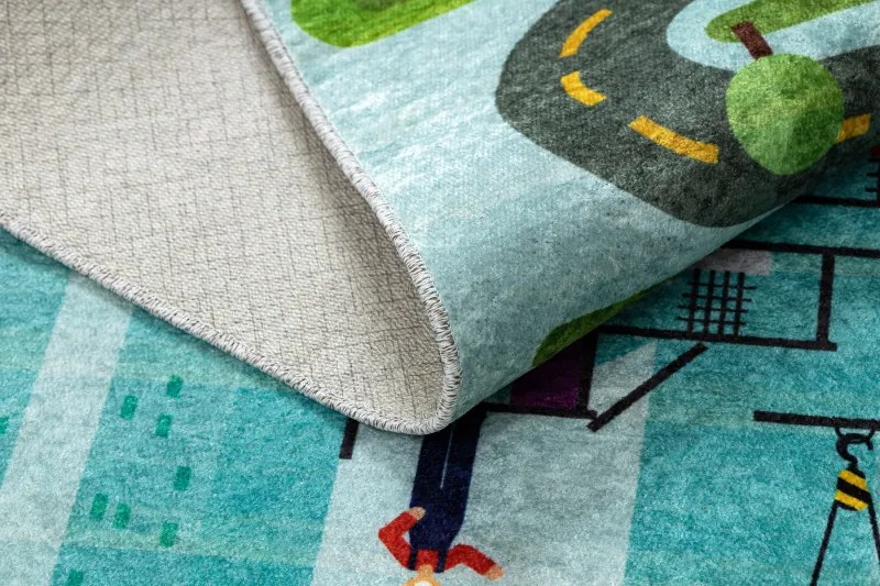 Dywany Łuszczów, Detský kusový koberec Junior 52105.801 Construction site, 80x150, viacfarebná, detská izba