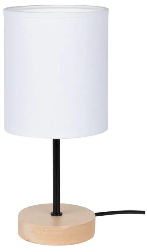 Stolná lampa Mila 1xE27 Max.25W Brezová / Čierna / Biela