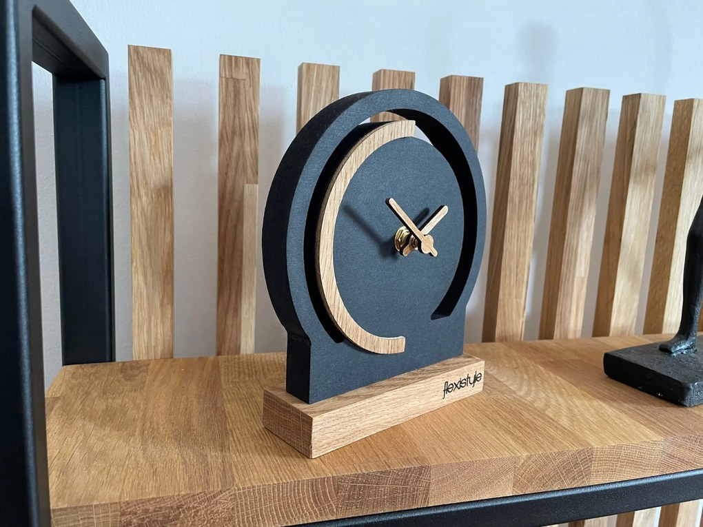 Dekorstudio Drevené stolové hodiny Oak dub