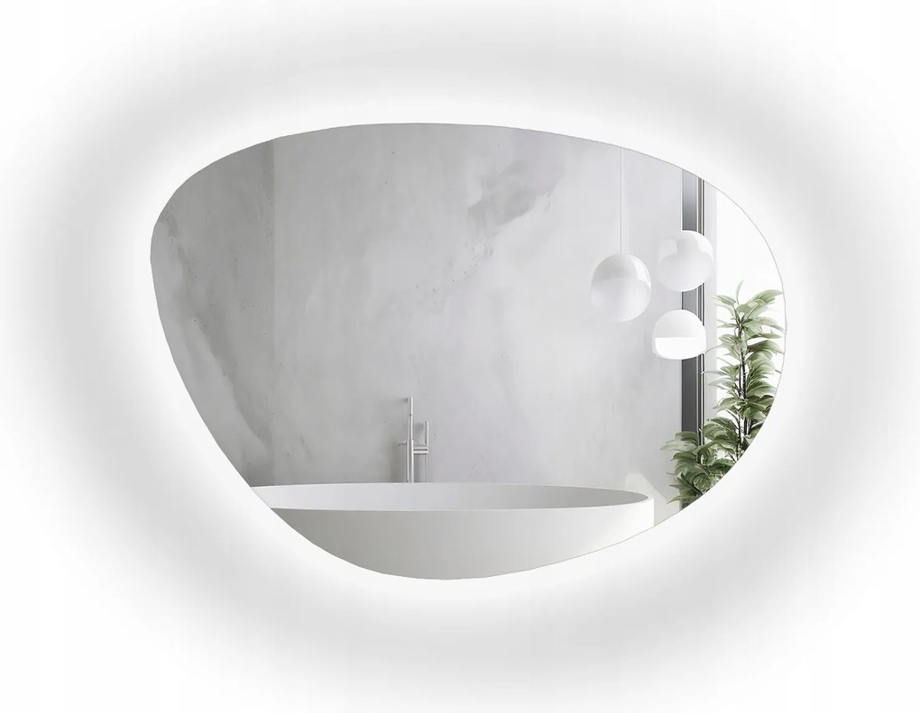 Zrkadlo nepravidelného tvaru Agat s Led podsvietením 202X150