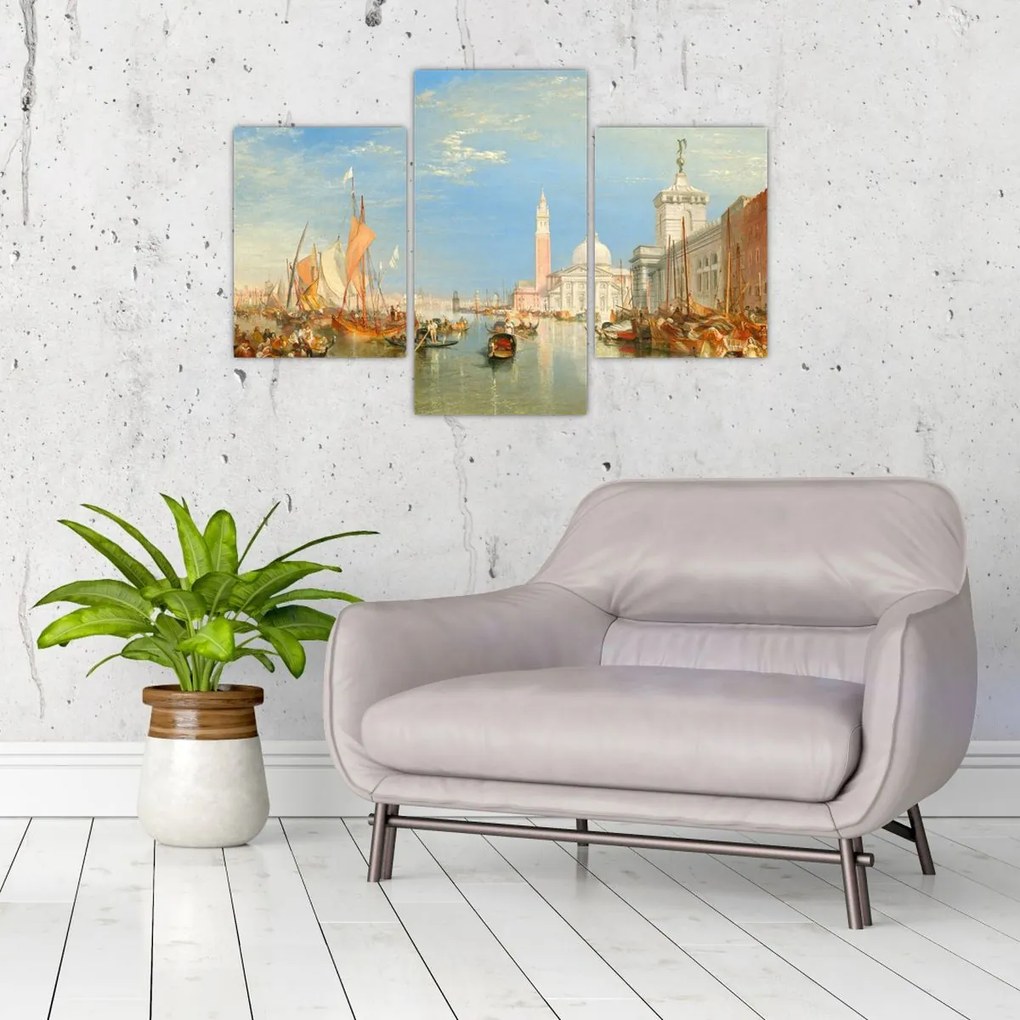 Obraz - Joseph Mallord William Turner, Venice the Dogana and San Giorgio Maggiore, reprodukcia (90x60 cm)
