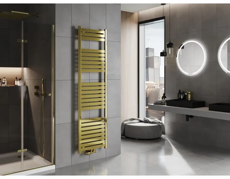 Mexen Uran, vykurovacie teleso 1800x500 mm, 624 W, zlatá lesklá, W105-1800-500-00-50