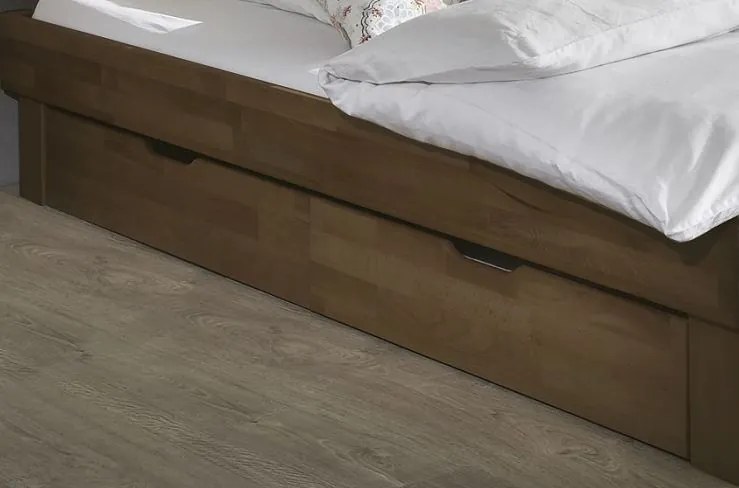 Šuplíky pod posteľ ALBA z masívu duba - 2 ks