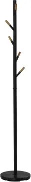 Stojací vešiak Arnold, čierny/borovica%