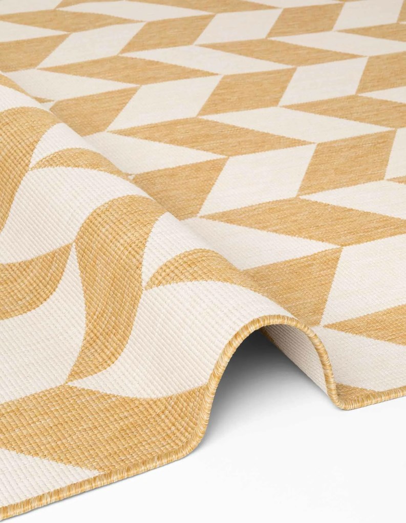 Ted Baker, Kusový koberec Ted Baker Haringey 106380 Yellow White, 120x170, žltá, chodba / predsieň