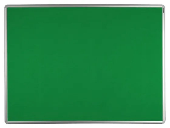 Textilná nástenka ekoTAB v hliníkovom ráme, 900 x 600 mm, zelená