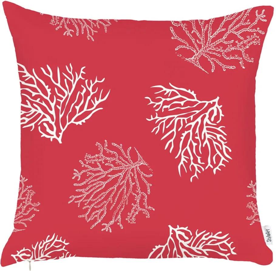 Červená obliečka na vankúš Mike & Co. NEW YORK Hot Coral, 43 × 43 cm