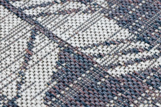 Koberec SIZAL SION Chevron 22180 ecru/nebeský/ružový