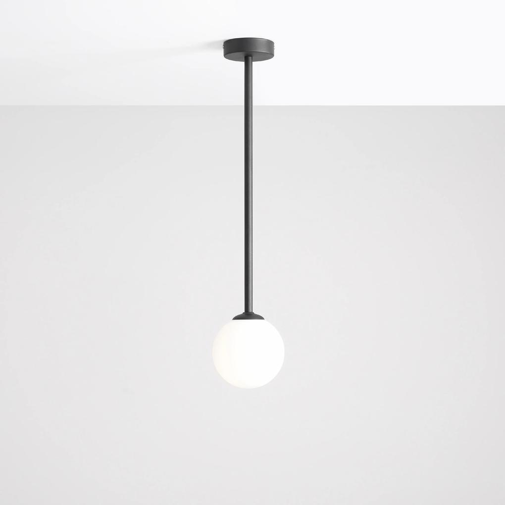 PINNE BLACK | Jednoduchá stropná lampa v čiernom prevedení Veľkosť: M
