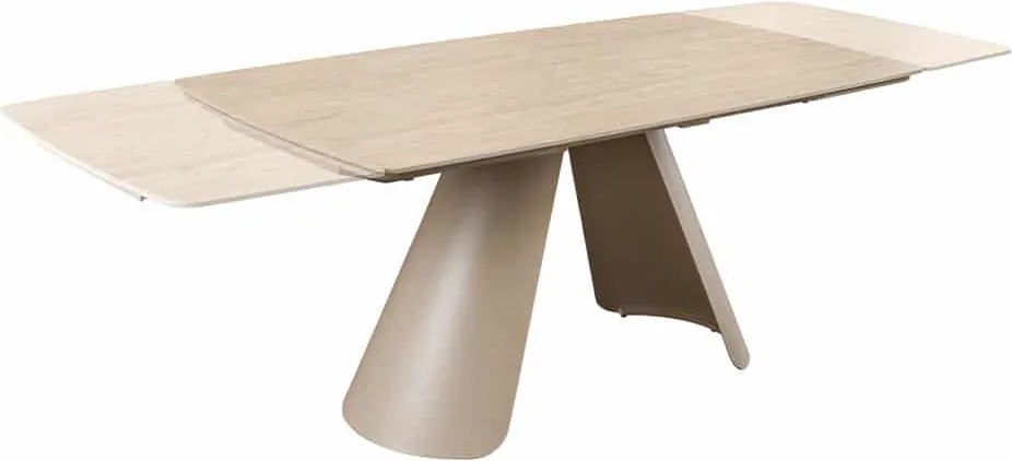 Rozkladací keramický jedálenský stôl Belinda 160-240 cm béžový
