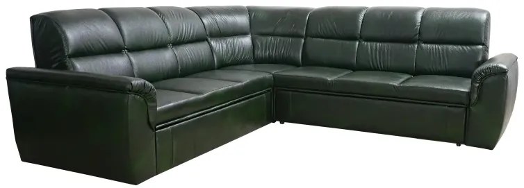 Kožená sedacia súprava TANGO, čierna (k-70)