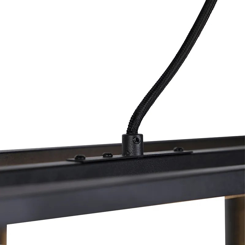 Inteligentné priemyselné závesné svietidlo čierne vrátane 4 WiFi A60 - Cage