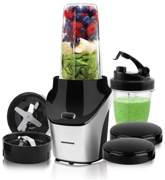 Heinner HSB-T1000SS - nutri mixér na smoothie 1000W/230V matný chróm/čierna