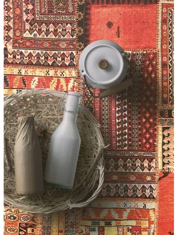 DECOREUM Módne vinylový koberec patchwork abstrakcie 140x210 cm 89773