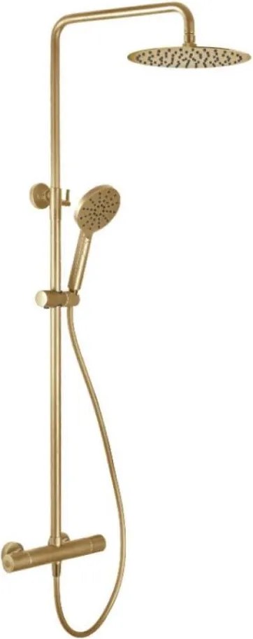 Sprchová súprava s termostatickou batériou DRAGOR, kartáčovaná mosadz