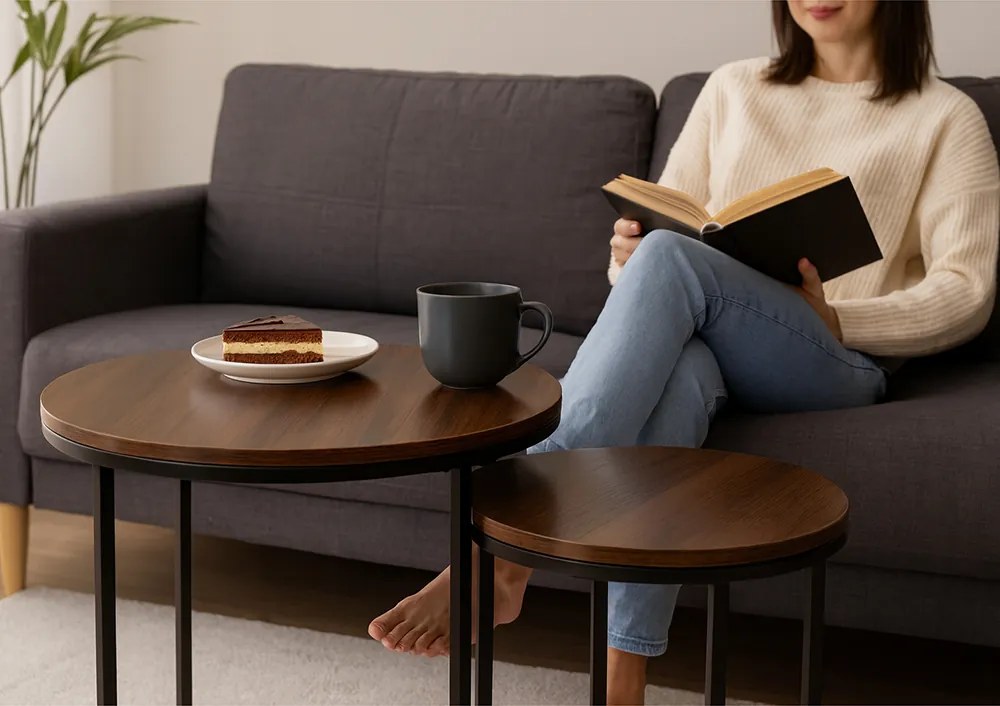 CH Konferenčné stolíky Paula - hnedá