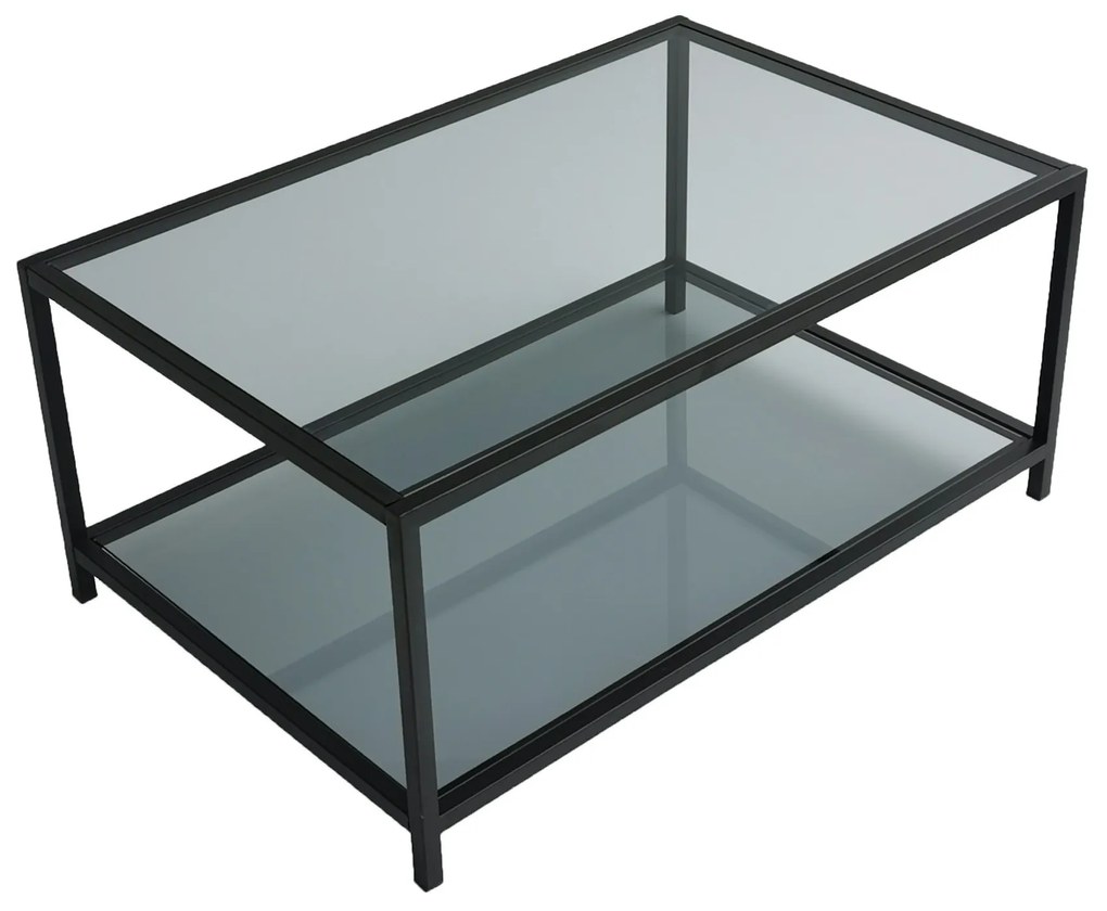 Konferenčný stolík Astro Sepha čierny/tvrdené sklo