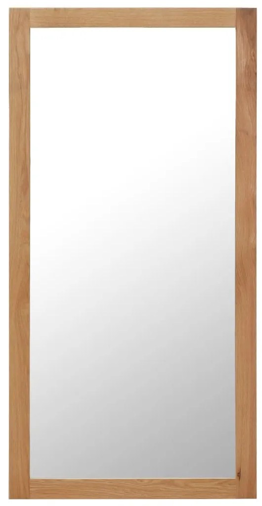 vidaXL Zrkadlo 60x120 cm, dubový masív