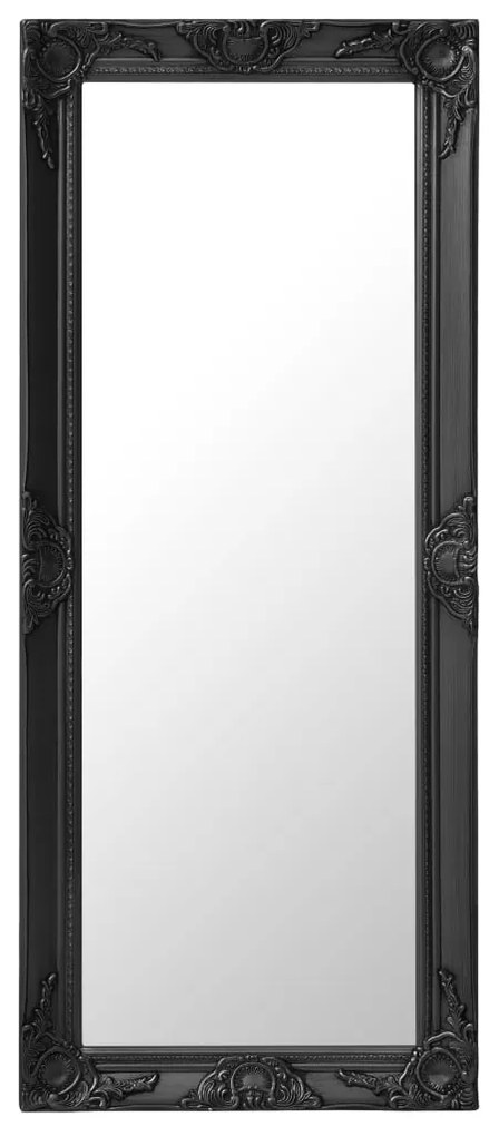 vidaXL Nástenné zrkadlo v barokovom štýle 50x120 cm čierne